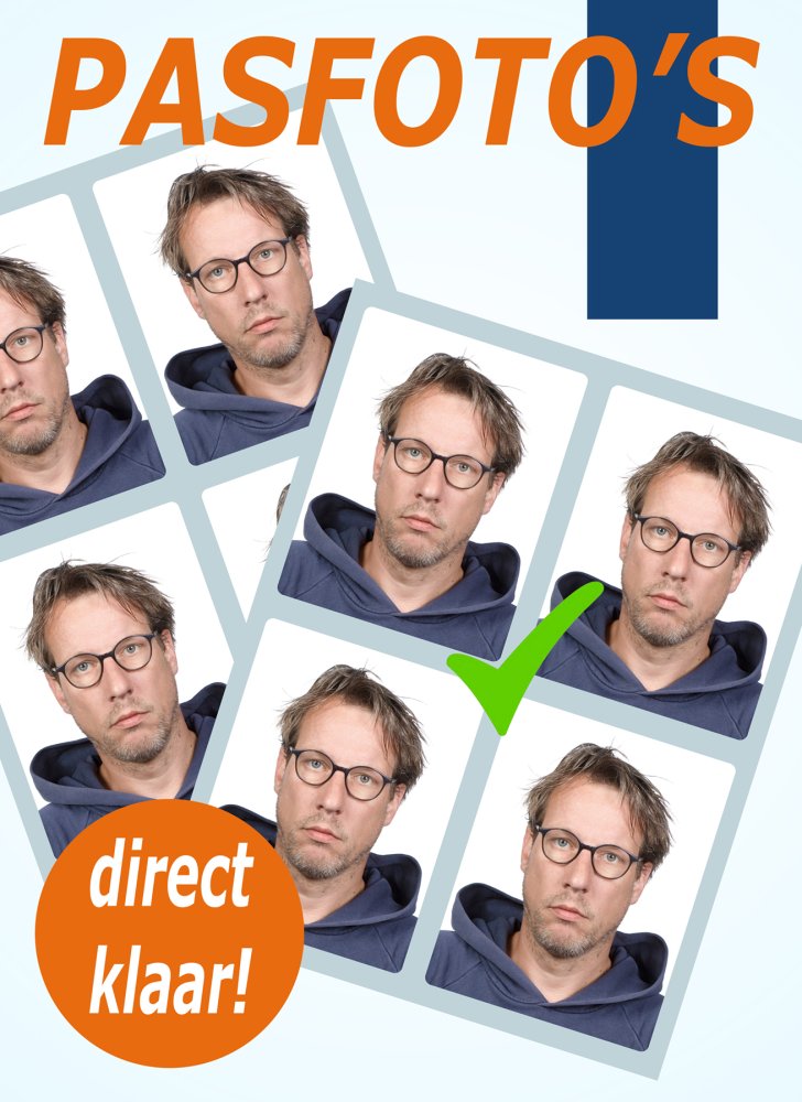 alt="pasfoto op locatie of in de studio"